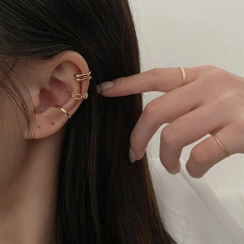 Women's Retro Elegance, Fashion, Simplicity Multi-ring Ear Clip