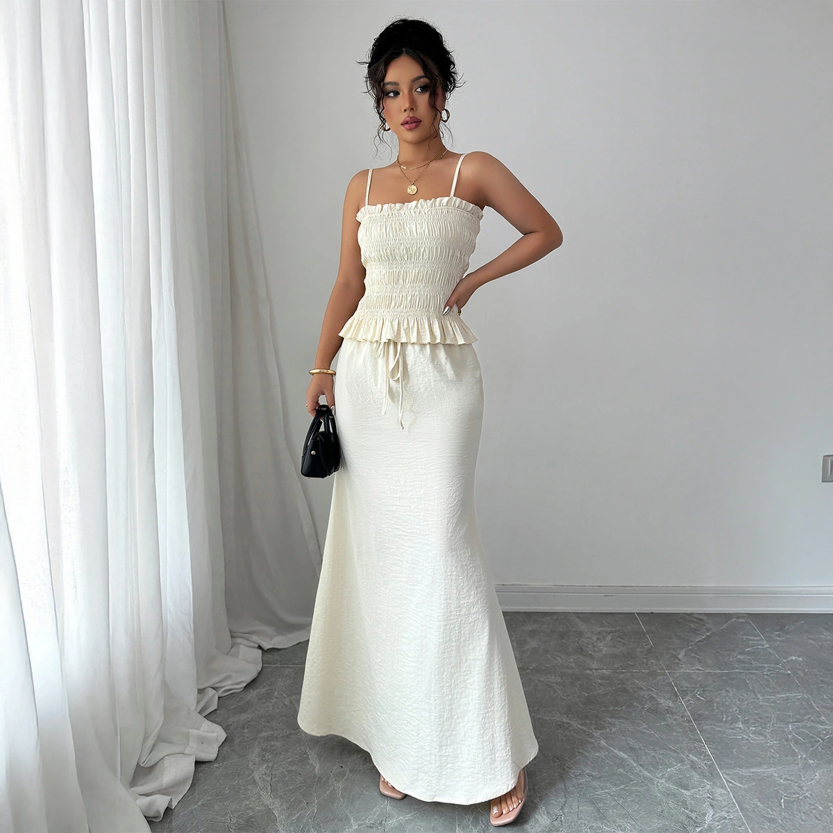 Elegant Style Camisole And Bodycon Skirt Women's Suit