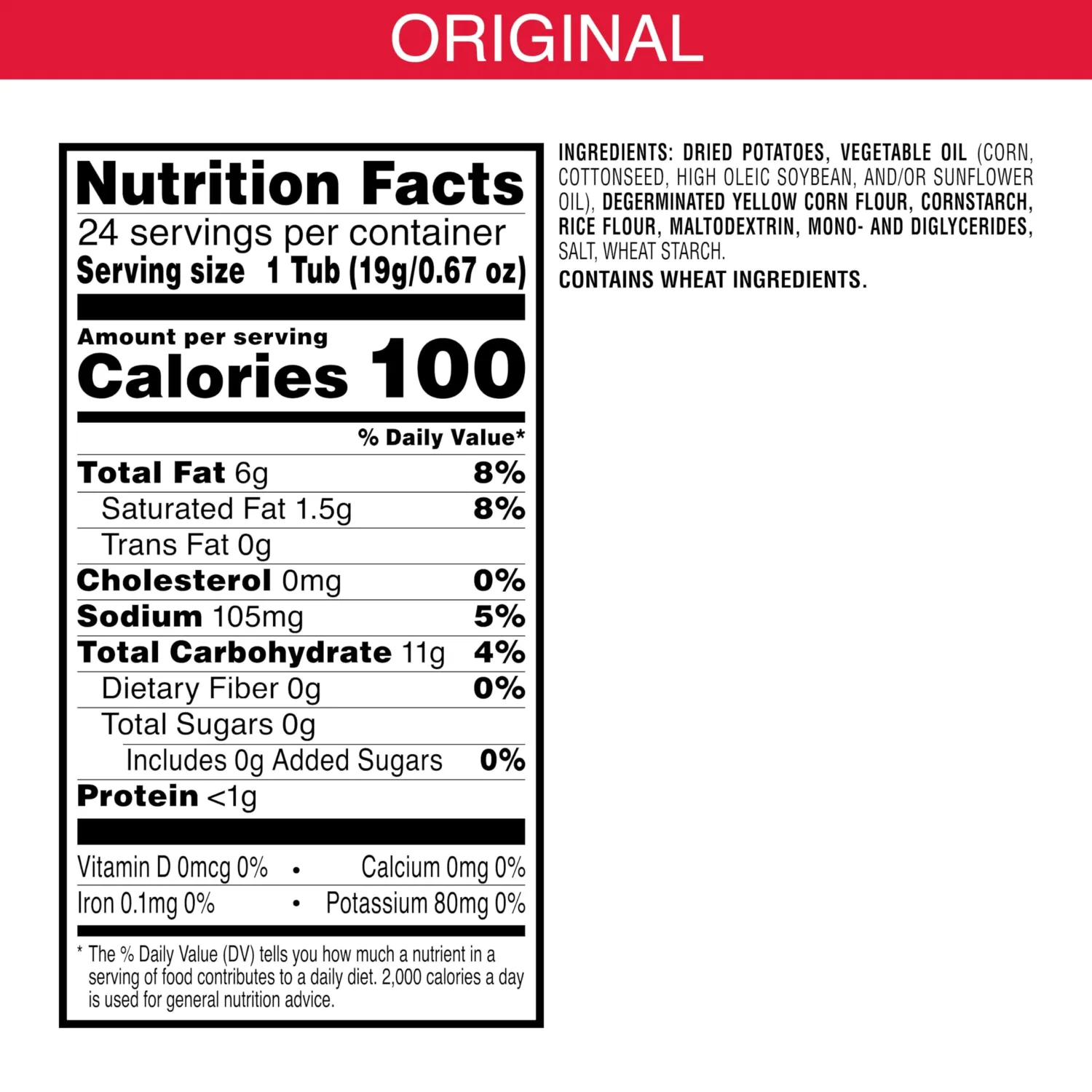 Pringles Potato Crisps Chips, Valentine's Day Snacks, Snack Stacks, Original, 16oz Box (24 Cups)