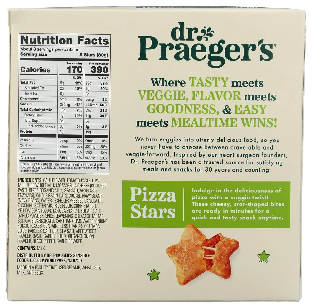 DR PRAEGERS Pizza Stars, 9 OZ