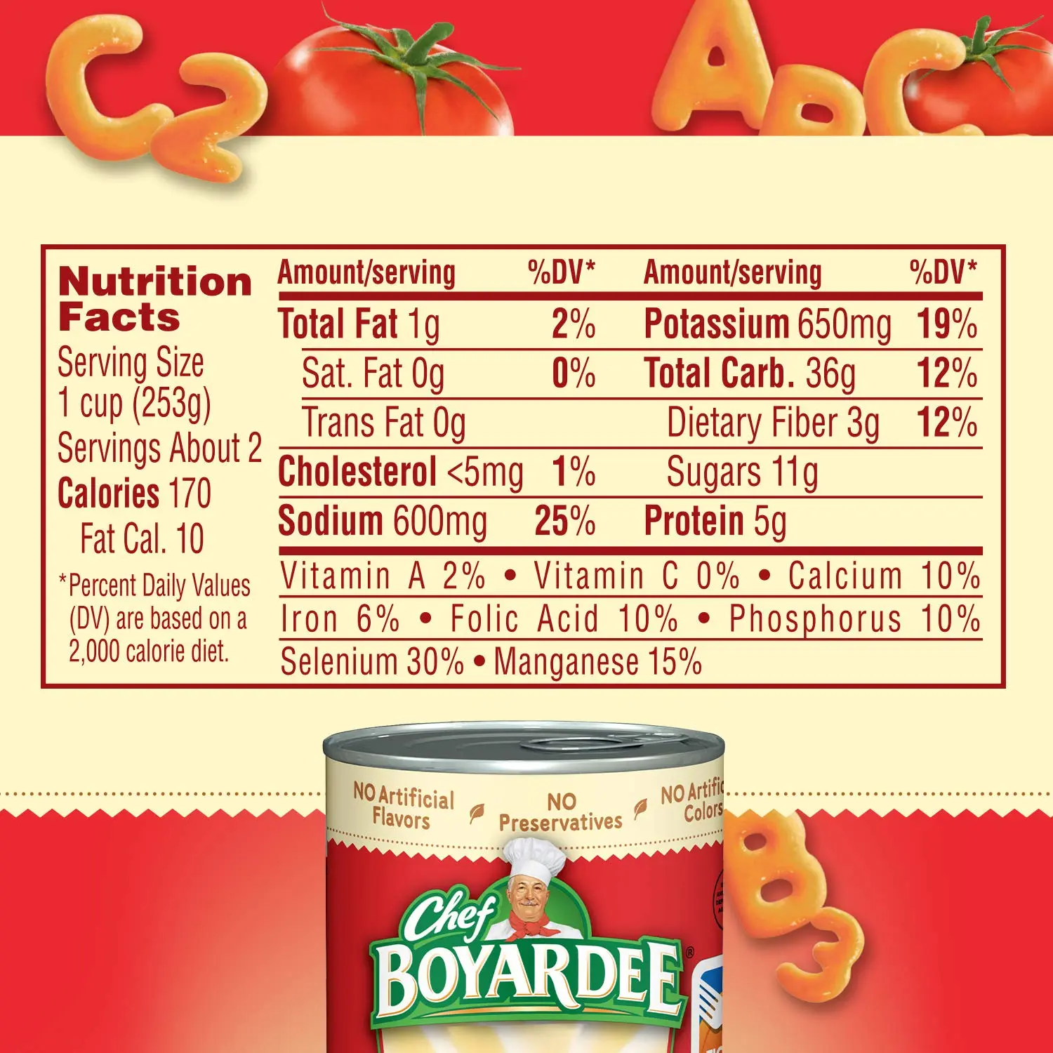 Chef Boyardee Mini ABC's and 123's, 15 oz