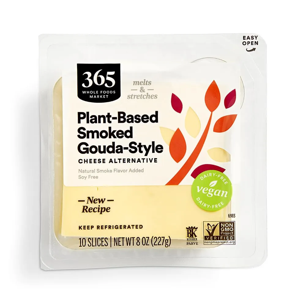 365 by Whole Foods Market Non Dairy Gouda Cheese Slices, 8 OZ