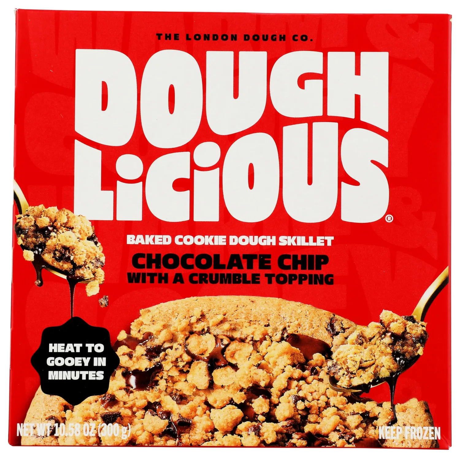 DOUGHLICIOUS Chocolate Chip with Crumble Baked Cookie Dough Skillet, 10.58 OZ