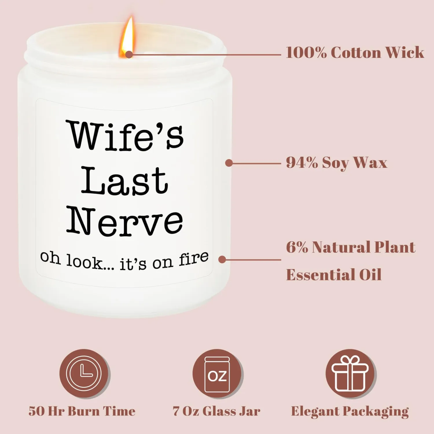 Homsolver Gifts for Wife from Husband, Wedding Birthday, Mothers Fathers Day,Christmas, Anniversary, Valentines, Romantic Scented Candles