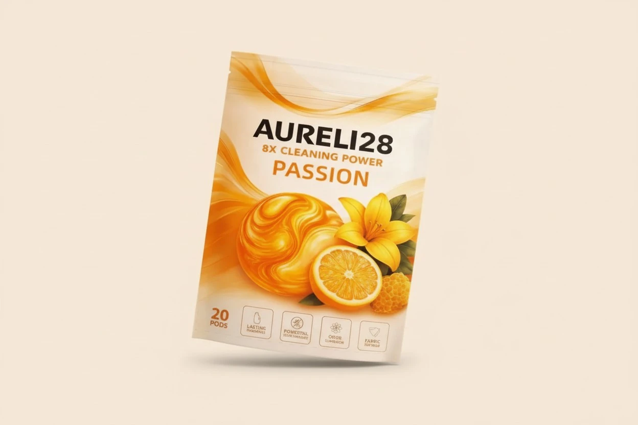|Passion by Aureli28| Laundry Detergent Pods, Citrus Fresh Scent – 8X Powerful Cleaning Action, Deep Stain Removal, Color-Safe, HE Compatible, Pre-Measured for All Washers | 20 pods |