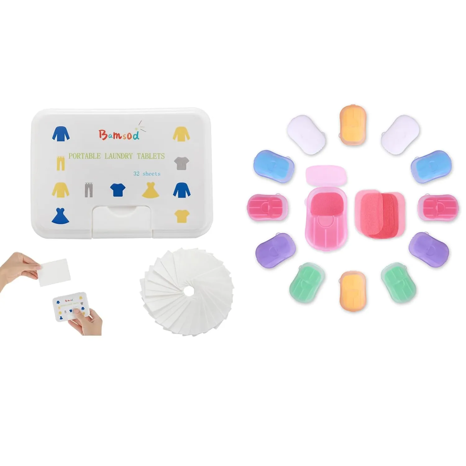 Bamsod Travel and Home soap paper and portable laundry sheets