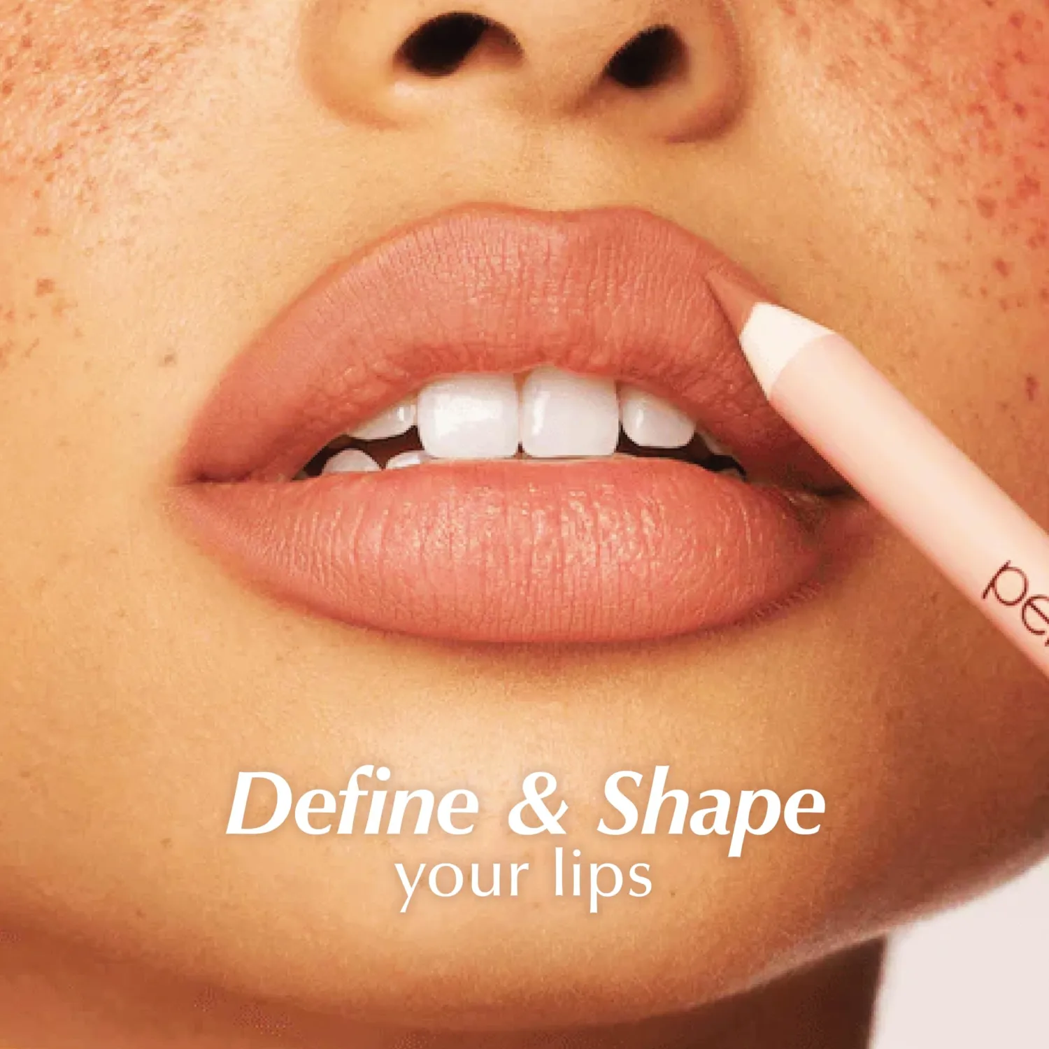 PERSONA Lip Liner Pencil | Creamy, Long-Wear Matte Pencil with Jojoba Oil | Hydrating & Easy to Apply | Shapes, Defines & Contours Lips | Vegan, Cruelty-Free, Paraben-Free | Made in USA, Almond