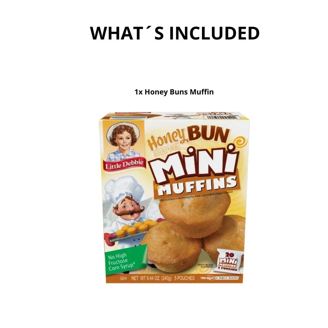 Mini Muffins Honey Bun's, 8.44 Oz Pack with Bonus Bookmark
