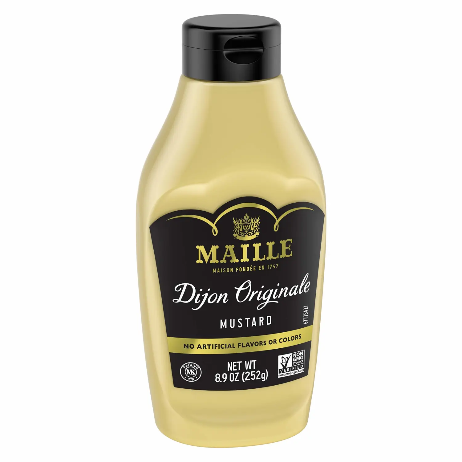 Maille Mustard for Marinades, Mustard Sauce and Tasty Recipes Dijon Originale Squeeze No Artificial Colors or Flavors 8.9 oz (Pack of 2)