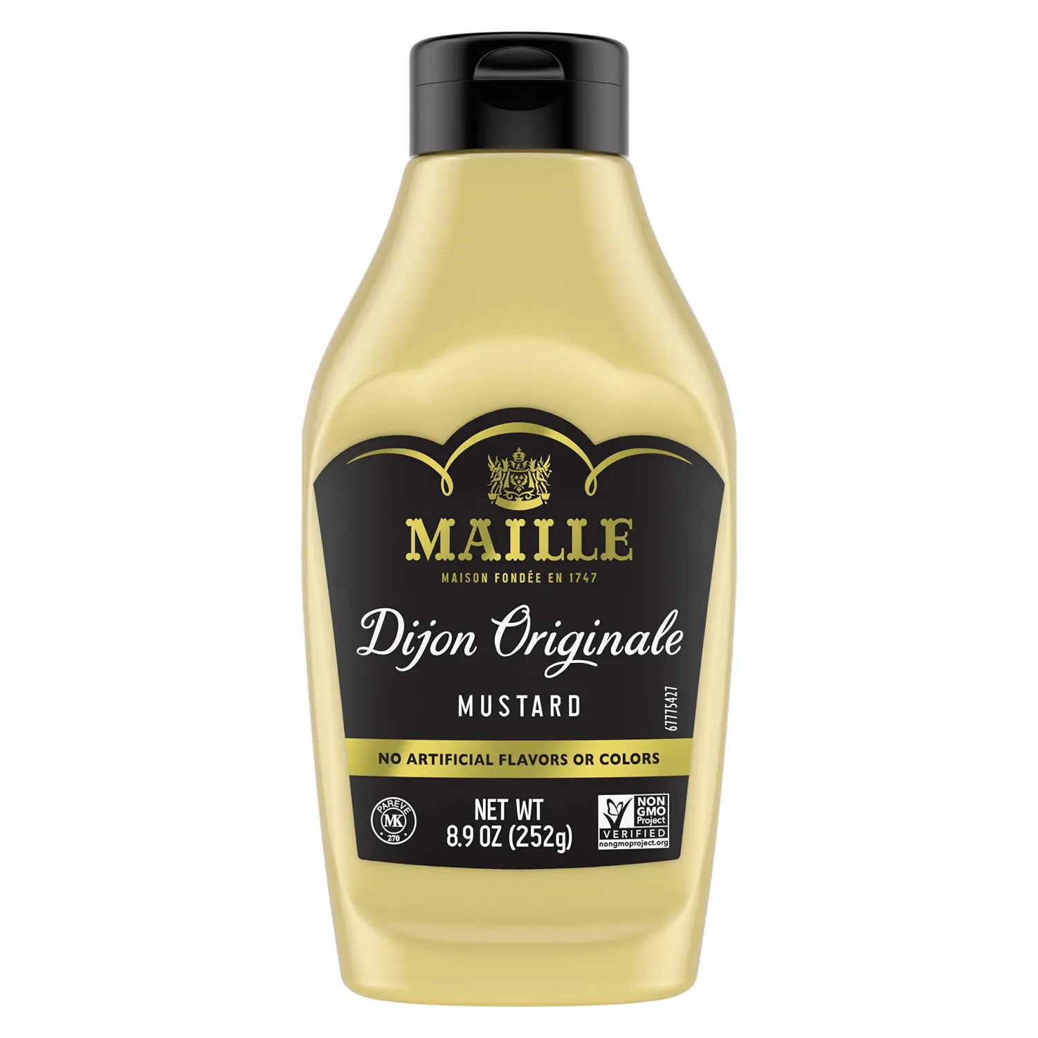 Maille Mustard for Marinades, Mustard Sauce and Tasty Recipes Dijon Originale Squeeze No Artificial Colors or Flavors 8.9 oz (Pack of 2)
