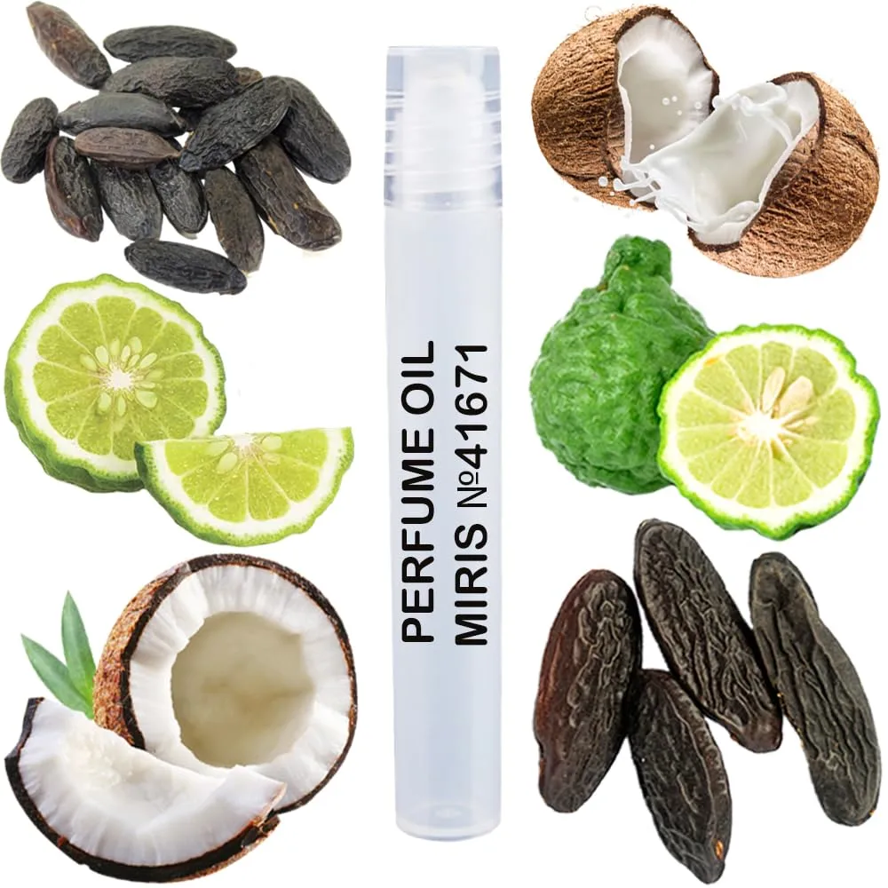 MIRIS No. 41671, Inspired by Le Beau, Long-Lasting Perfume Oil for Men Roll-On, Rollerball 0.34 Fl Oz / 10 ml