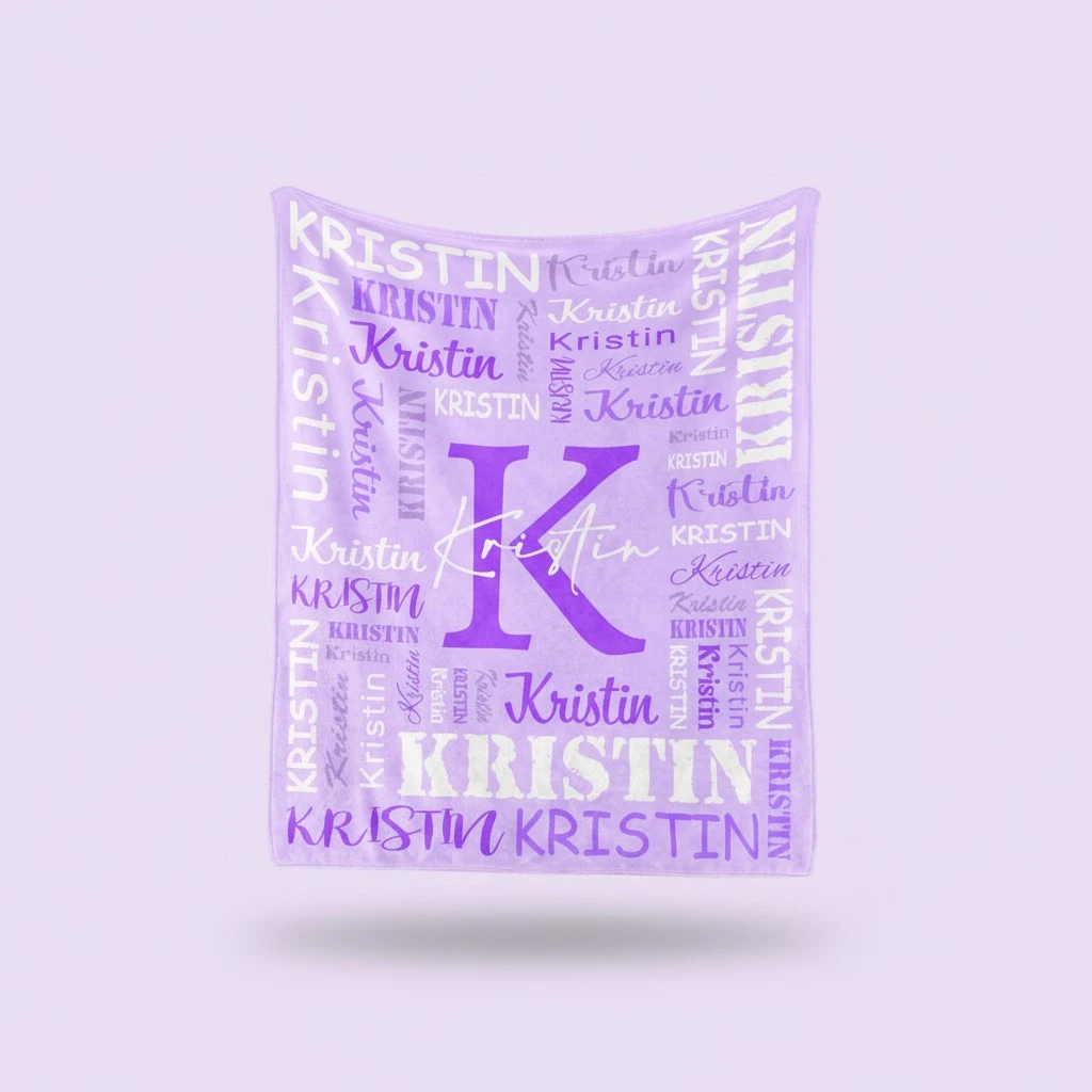 Ships Next Day, Personalized Name Blanket, Custom Blanket Gifts for Adults or Kids, Customized Christmas Birthday Gifts for Boys Girls Baby Mom Dad Girlfriend Boyfriend