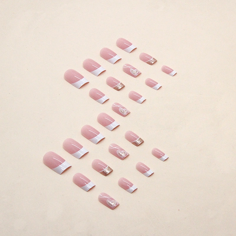 Women's Simple Love Sweet Wear Fake Nails