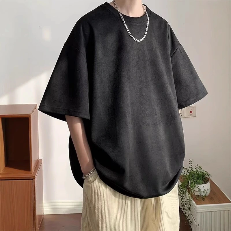 Mens Loose-fitting American-style TopT-shirt
