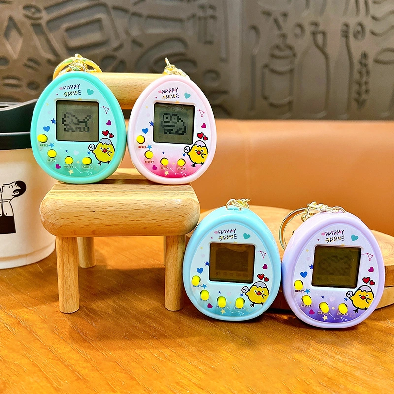 Electronic Pet Machine Mini Handheld Video Game Console Keychain Ornaments
