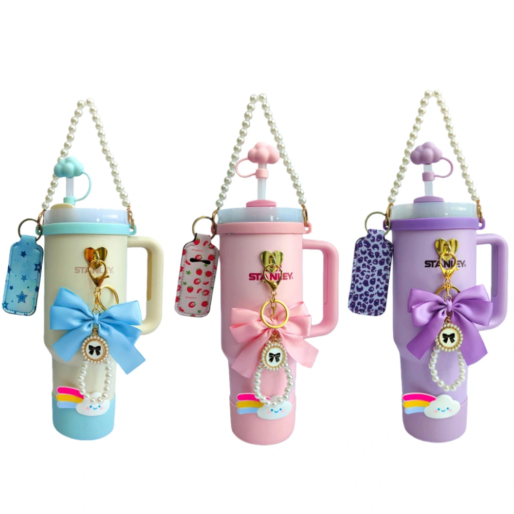 Suitable For Stanley Cup Chain Bow-knot Keychains And Cup Decorations