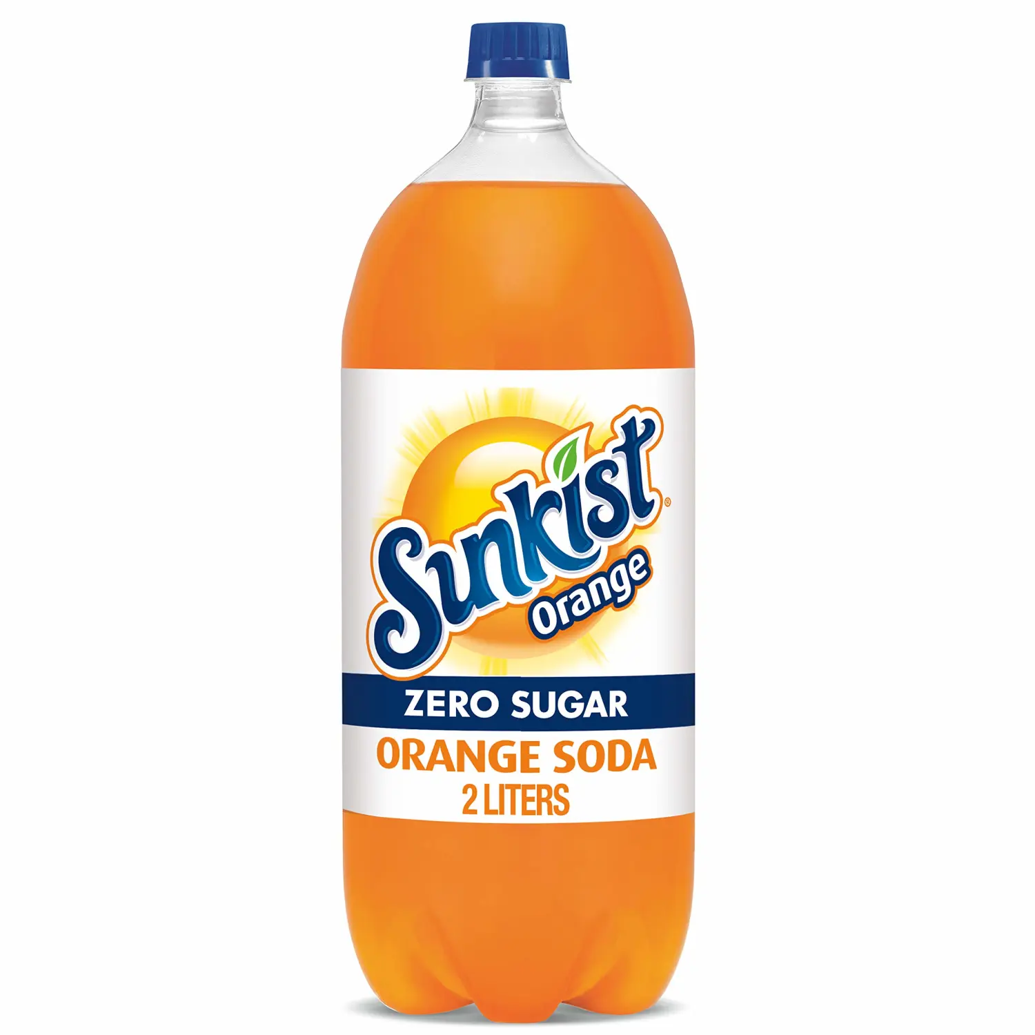 Sunkist Zero Sugar Orange Soda, 67.6 Fl Oz Bottle