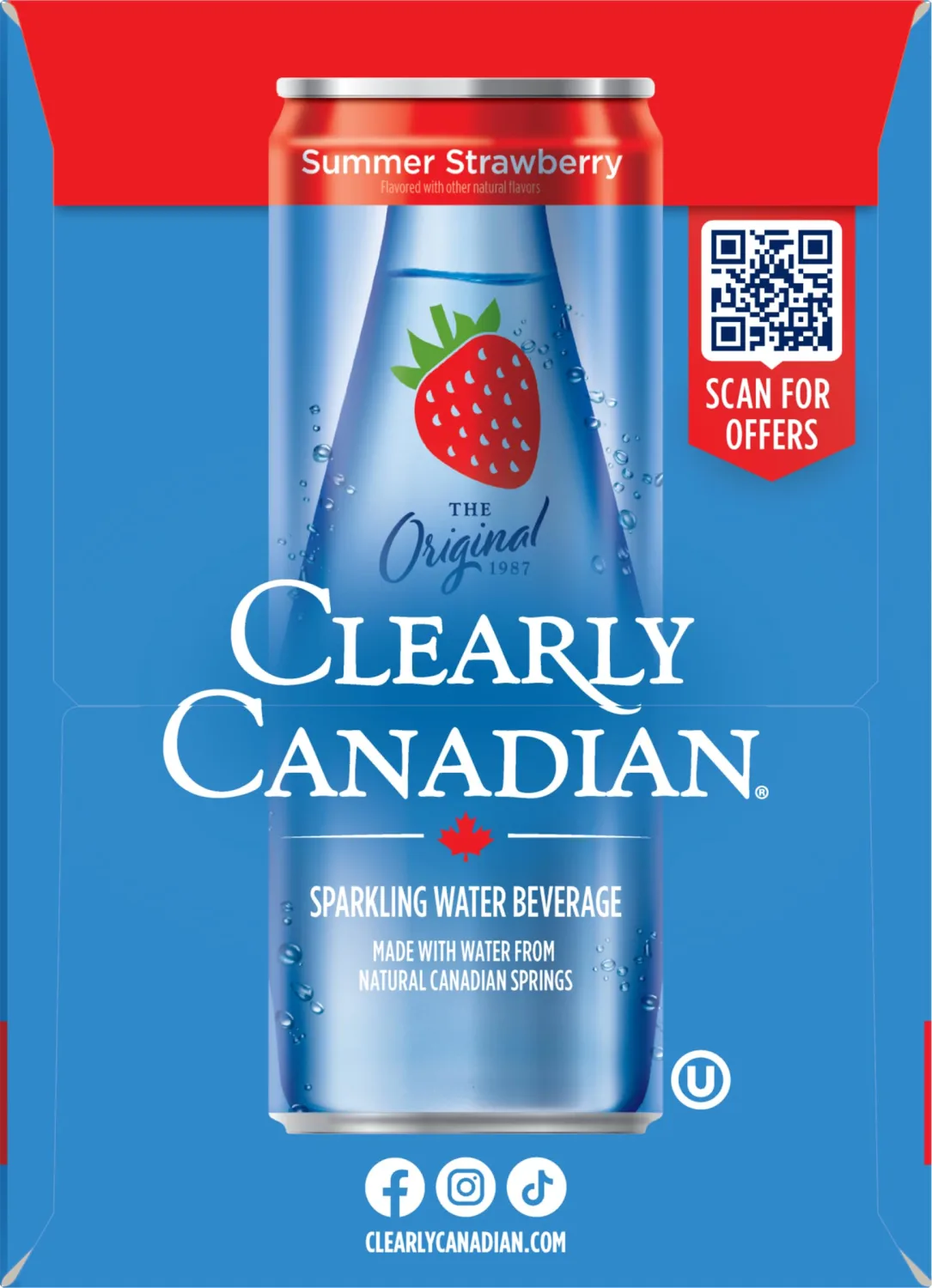Clearly Canadian Summer Strawberry 6pk Cans