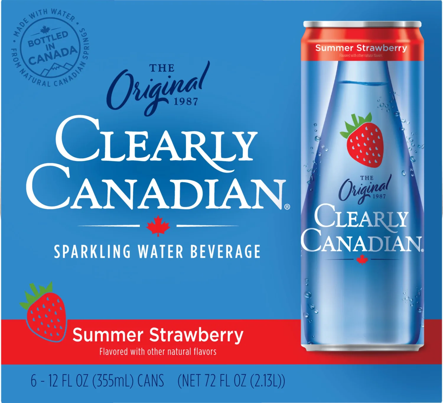 Clearly Canadian Summer Strawberry 6pk Cans