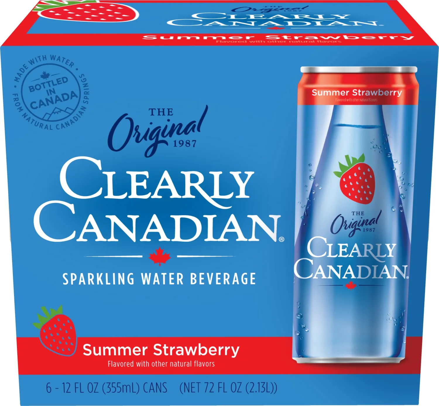 Clearly Canadian Summer Strawberry 6pk Cans