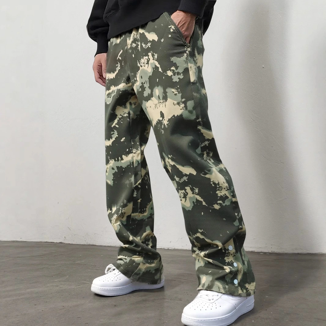 Mens Camo Sweatpants In A Casual Street Style