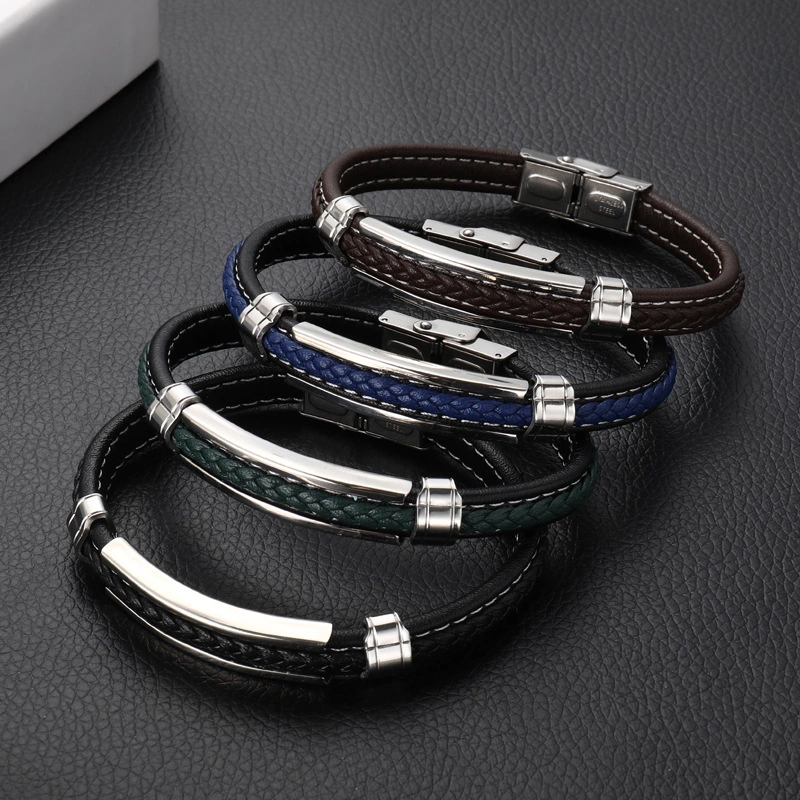 New Middle Eastern Polished Simple Men's Square Men's Bracelet