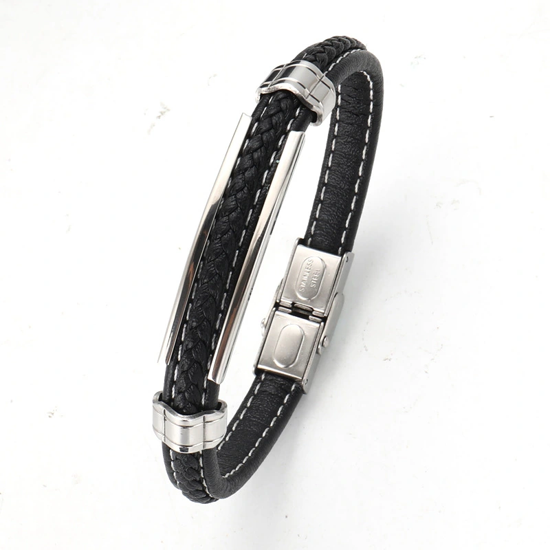 New Middle Eastern Polished Simple Men's Square Men's Bracelet