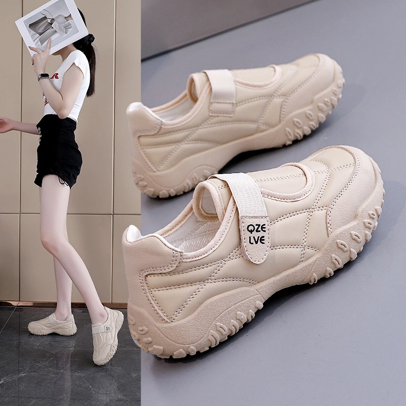 Womens Round-Toe Velcro Casual Sports Mary Jane Shoes