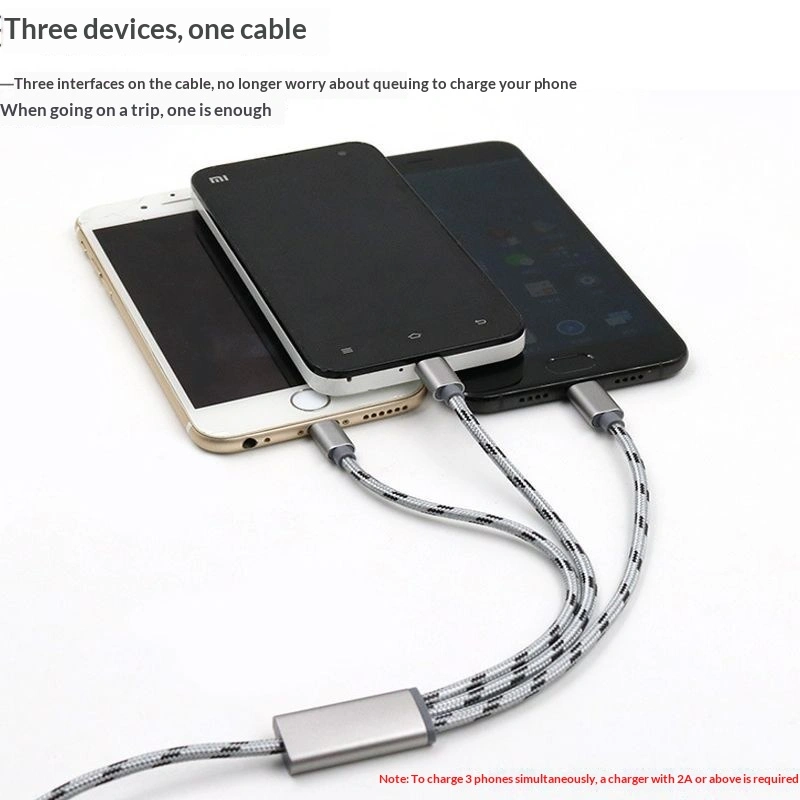 3-in-1 USB-C Cable For IOS Android And Type-C Devices