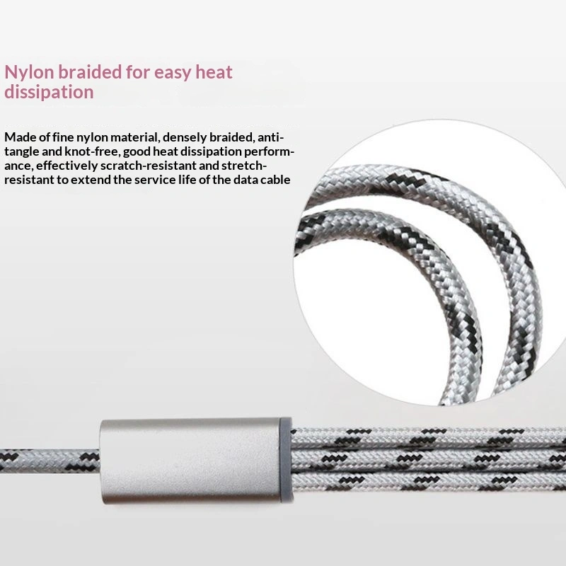 3-in-1 USB-C Cable For IOS Android And Type-C Devices