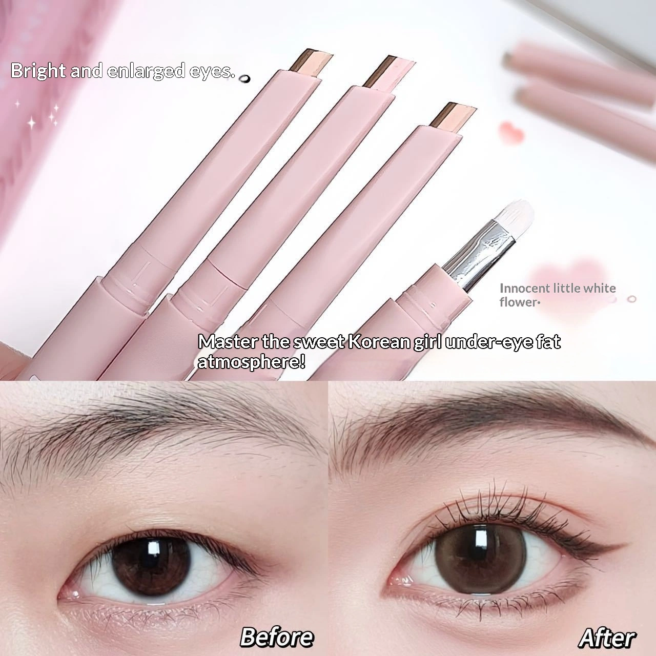 Two-tone Under-eye Pencil For Women Shading And Eyeliner In One