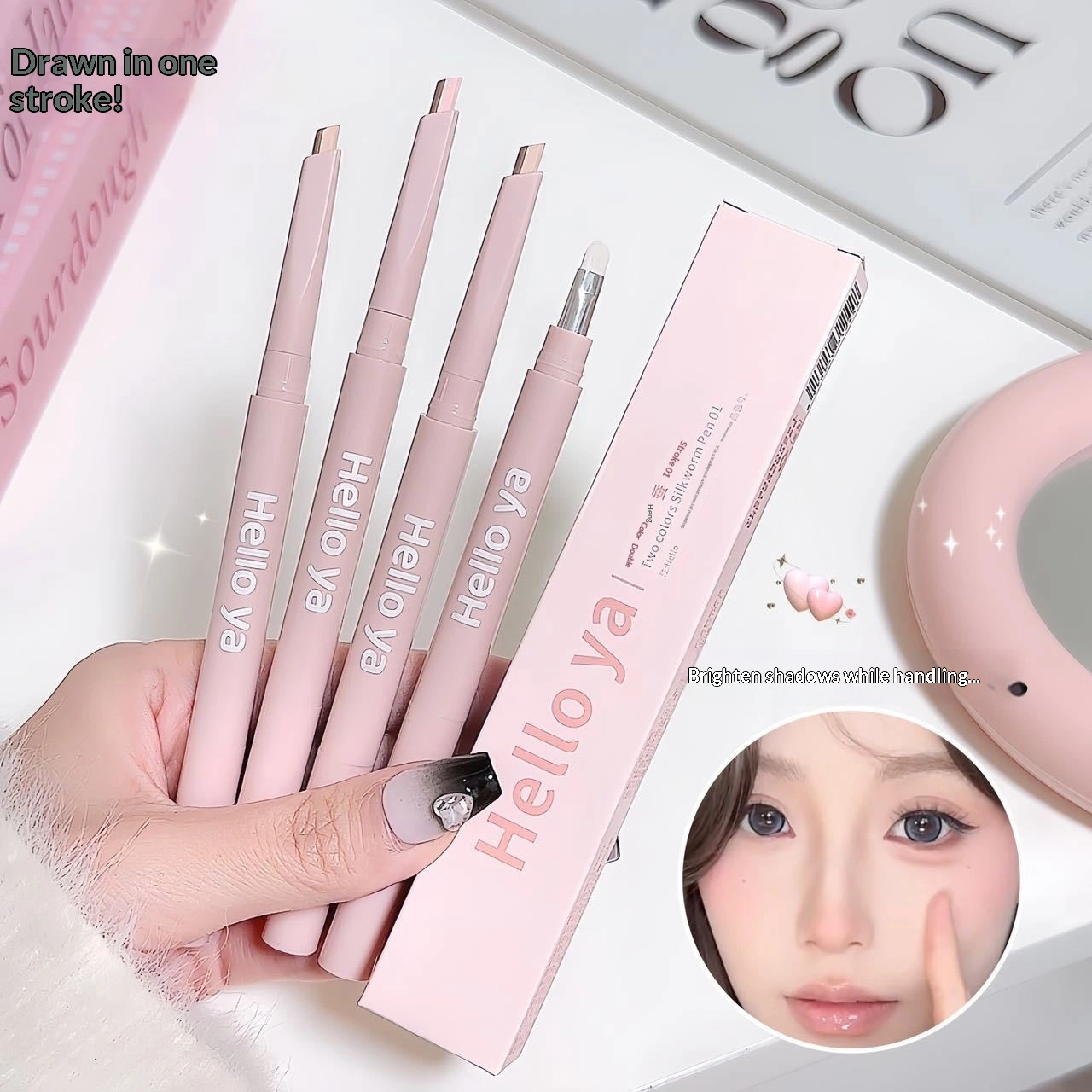 Two-tone Under-eye Pencil For Women Shading And Eyeliner In One