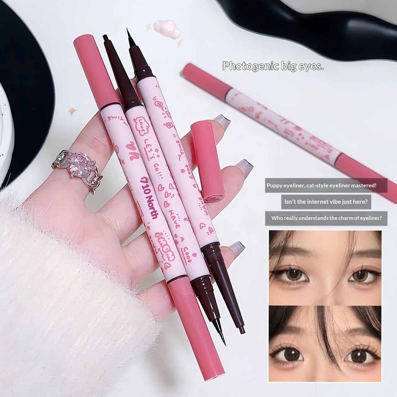 Dual-function Eyeliner Gel And Pen In One