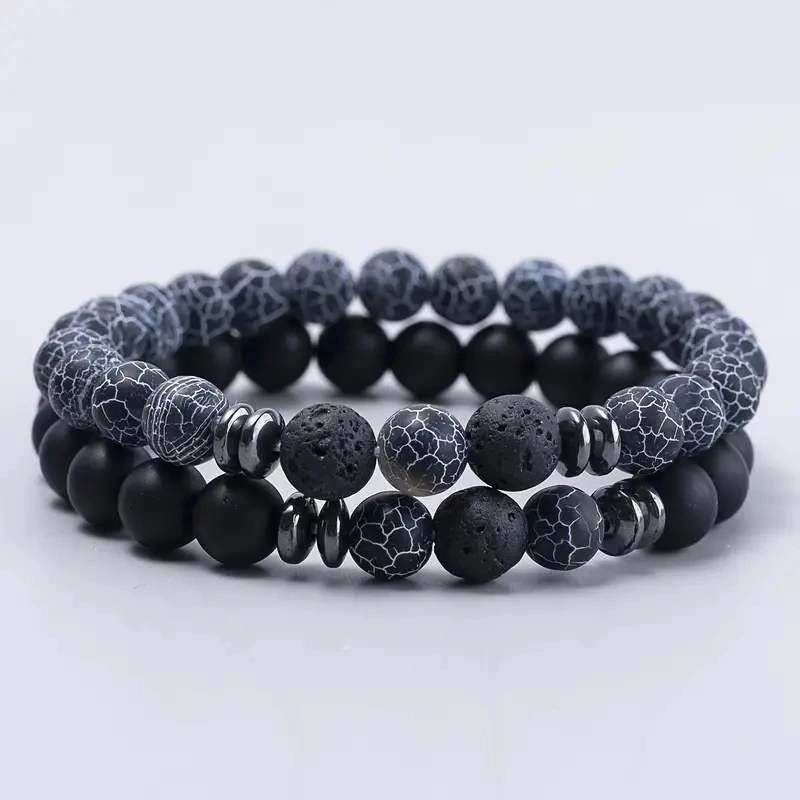 Natural Stone Beads Tiger's Eye Stone Elastic Cord