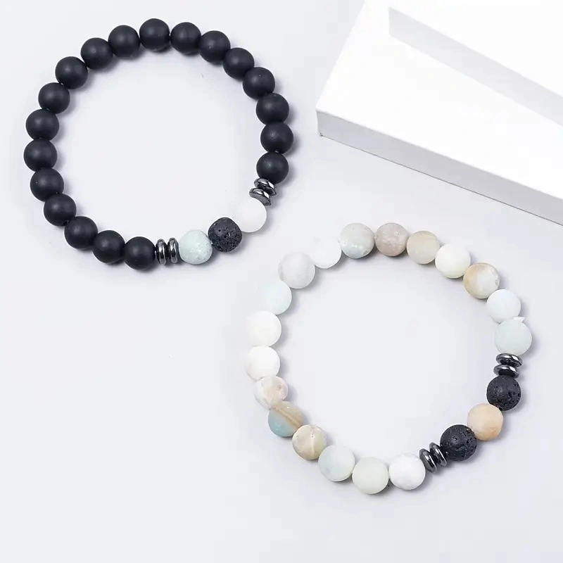Natural Stone Beads Tiger's Eye Stone Elastic Cord