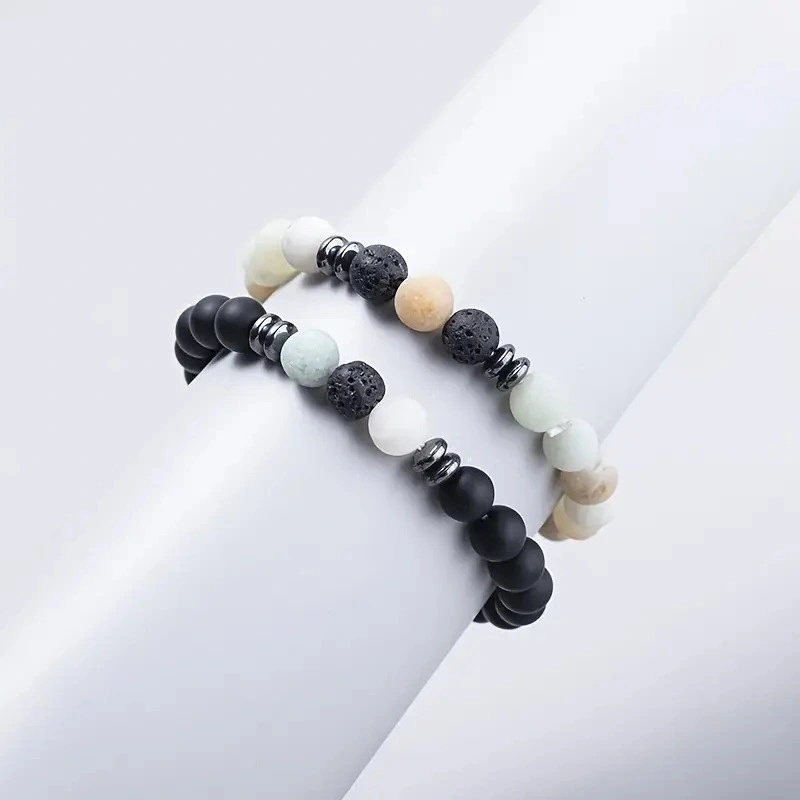 Natural Stone Beads Tiger's Eye Stone Elastic Cord