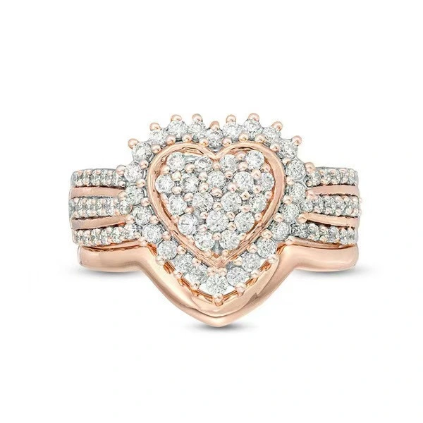 Heart-shaped Ring Trendy And Fashionable