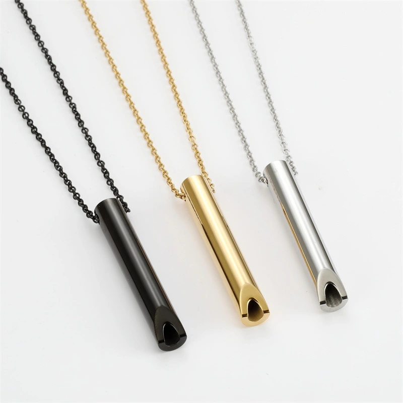 Stress-relieving Yoga Whistle Pendant Necklace