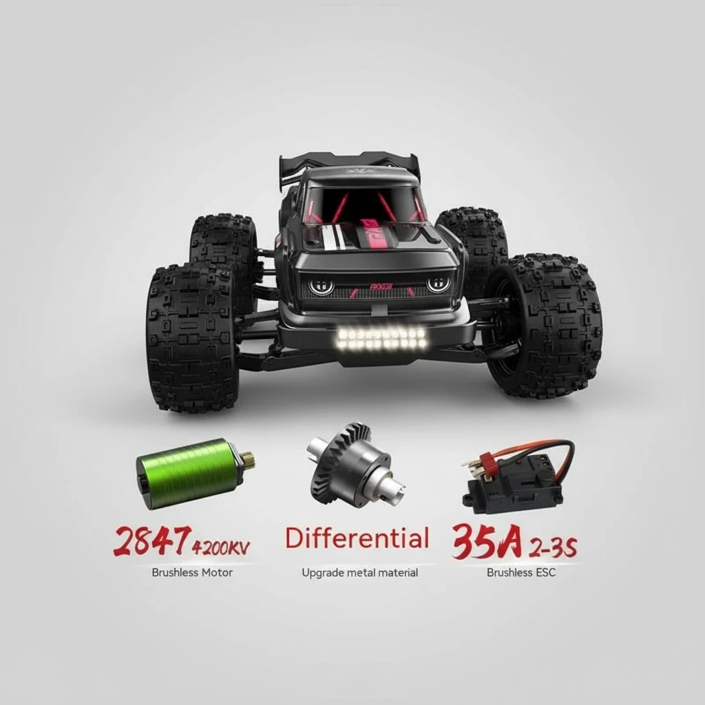 Four-wheel Drive Brushless Remote Control Car Toy