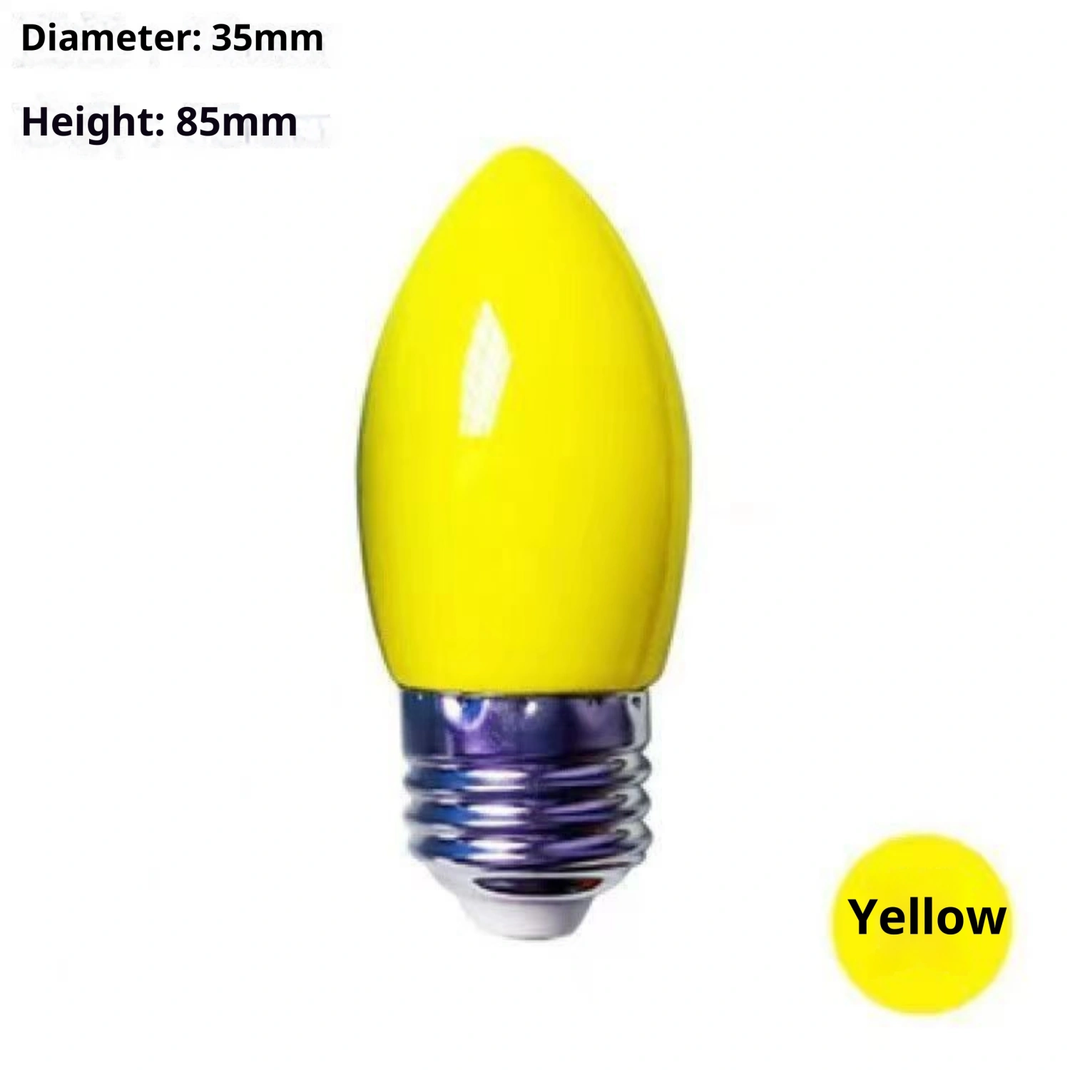 LED Colored E27 Screw Base Energy-saving Small Light Bulb
