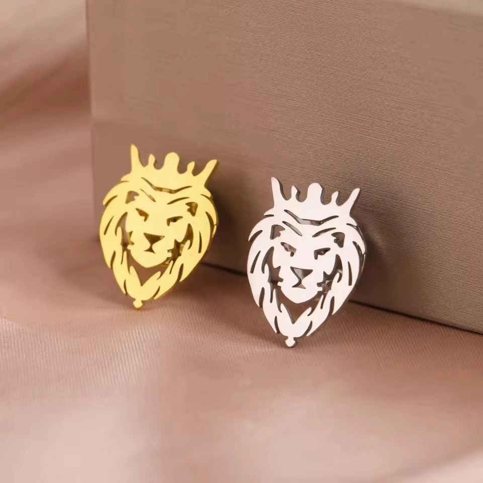 Fashion Stainless Steel Animal Pattern Shape Brooch
