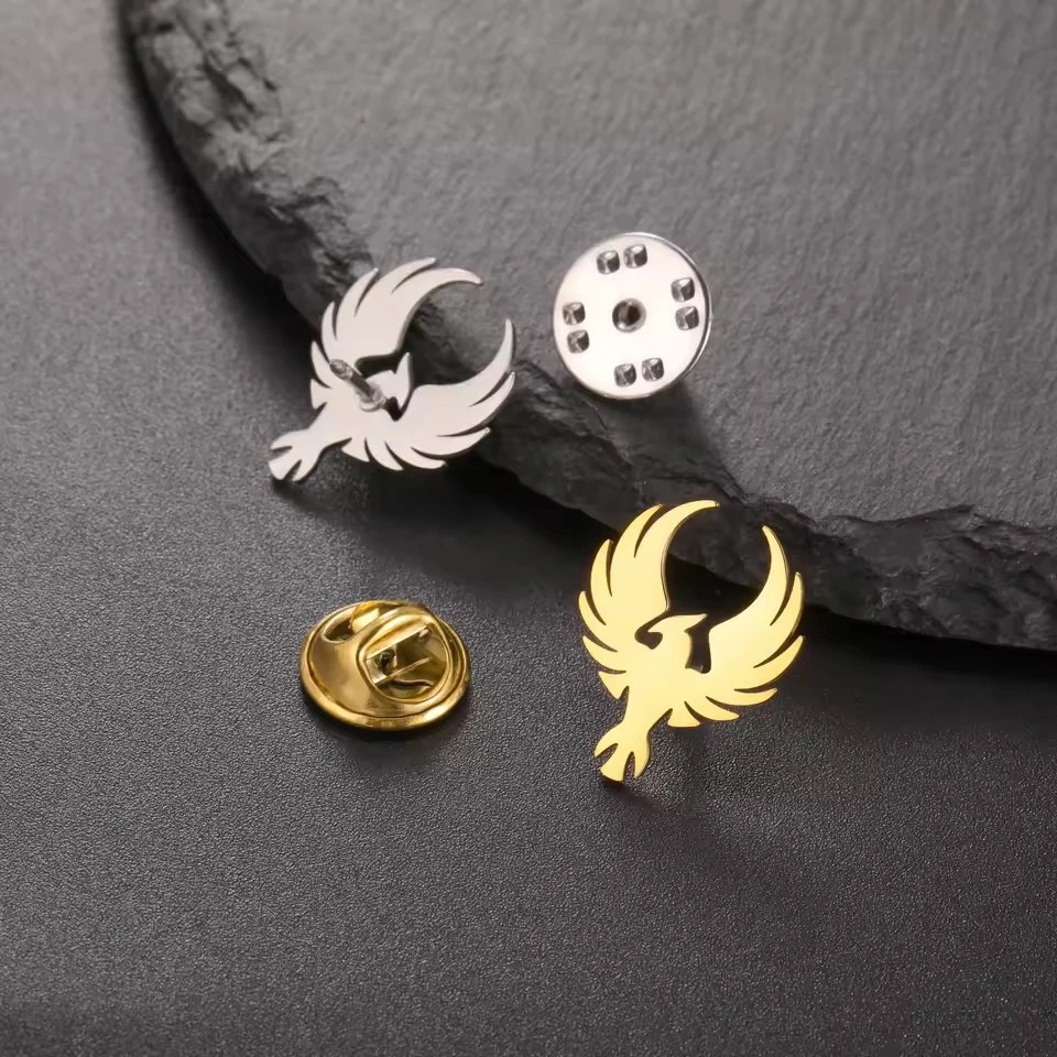 Fashion Stainless Steel Animal Pattern Shape Brooch