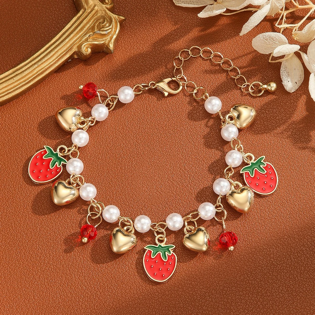 European And American Chinese Advanced Color Fruit Pendant Bracelet