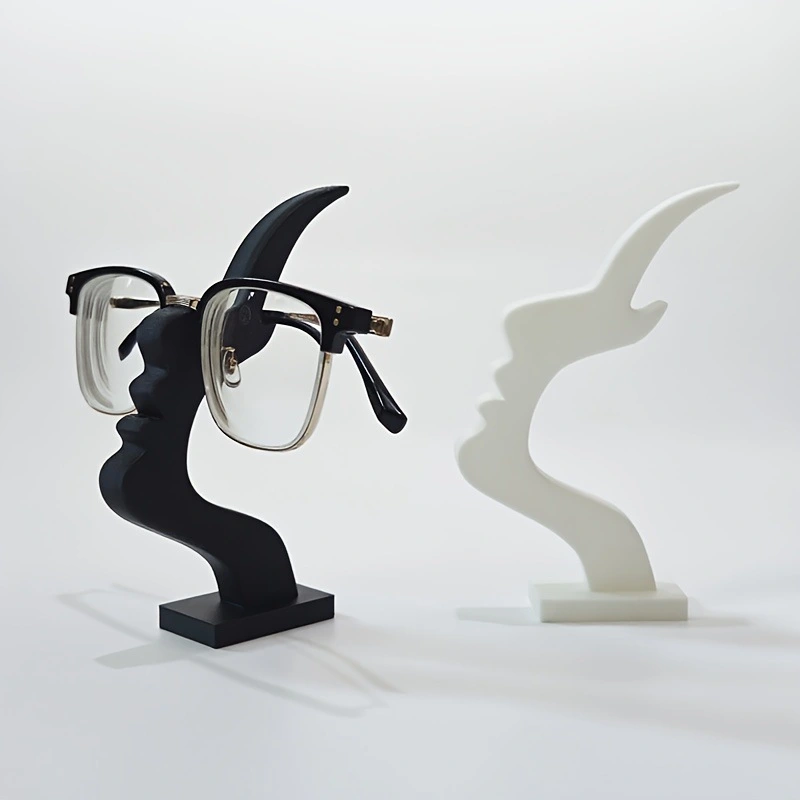 A Fun And Simple Glasses Frame Shaped Like A Human Profile With Stent-like Bars Stand Ornaments