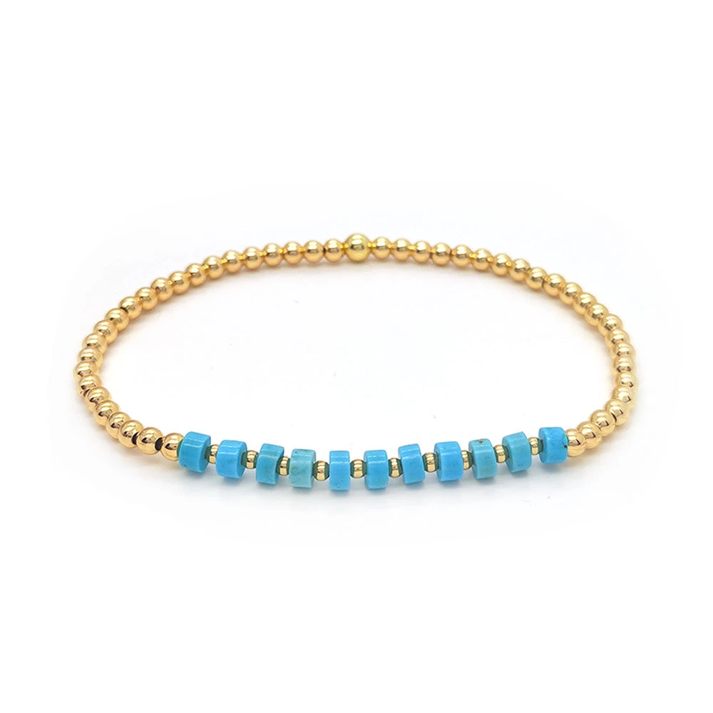 Vintage Turquoise Bead Multi-layered Ethnic-style Braided Bracelet