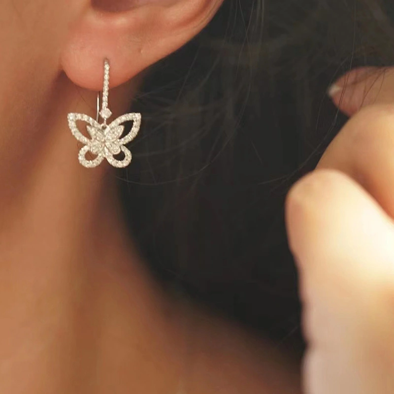 Womens Stylish Delicate Hollow-out Design Earrings