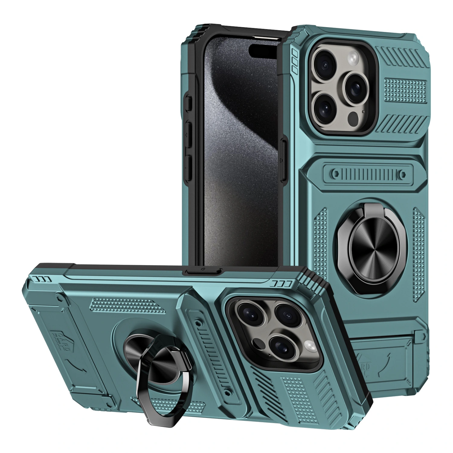 Phone Case Hidden Card Drop-resistant Protective Cover17 Series