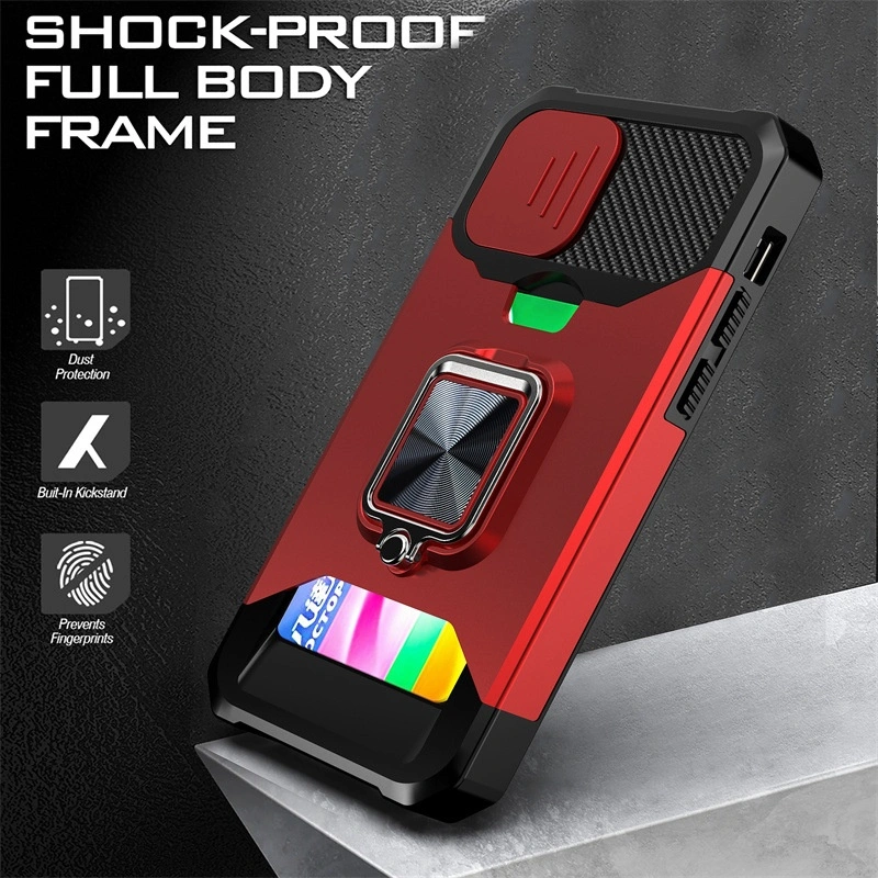 Suitable For 151617 Sliding-window Card-insert Phone Cases