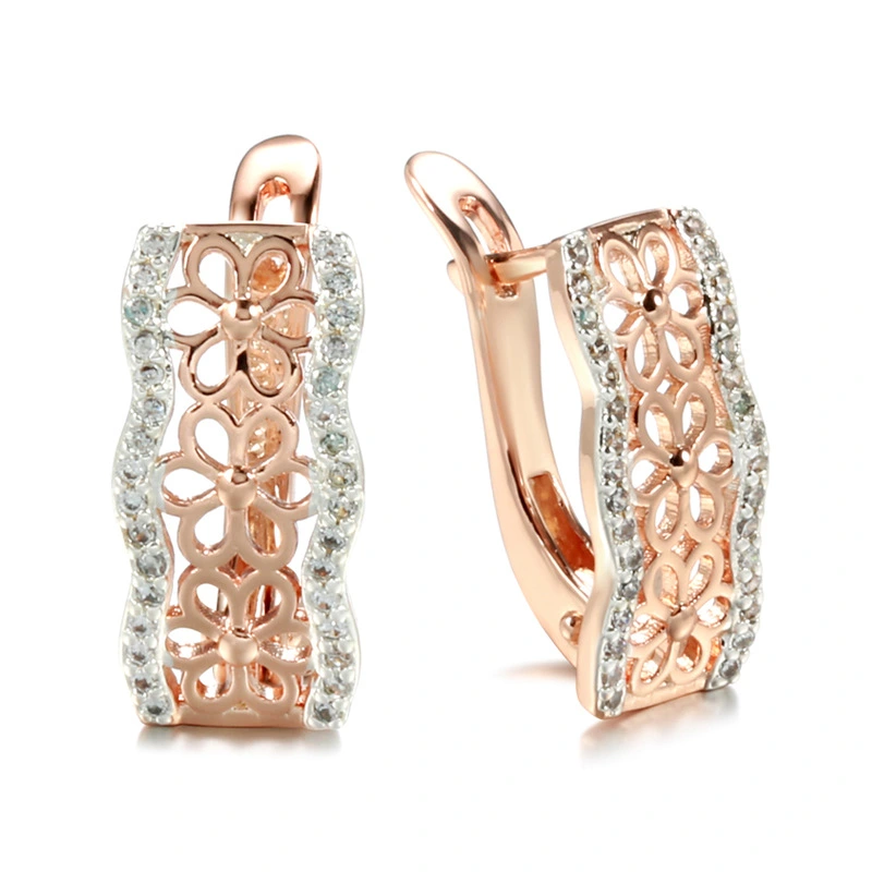 Special-interest Design Copper Plating Fashion Hollowed-out Earrings
