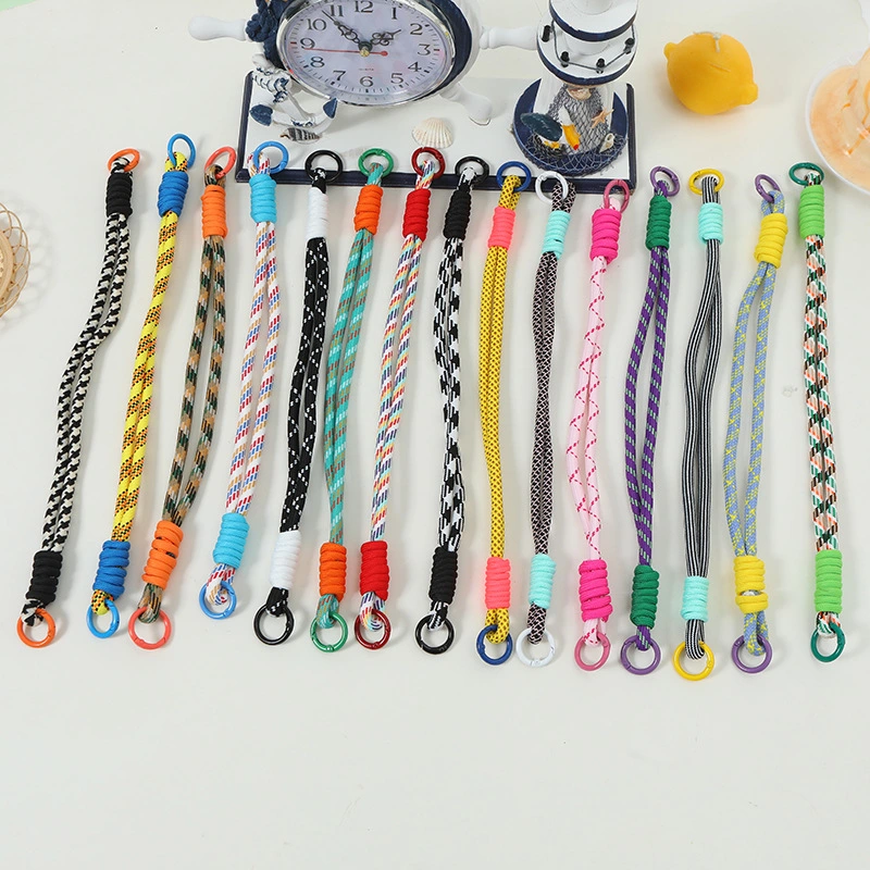 Trendy Woven Mobile Phone Lanyard Keychain